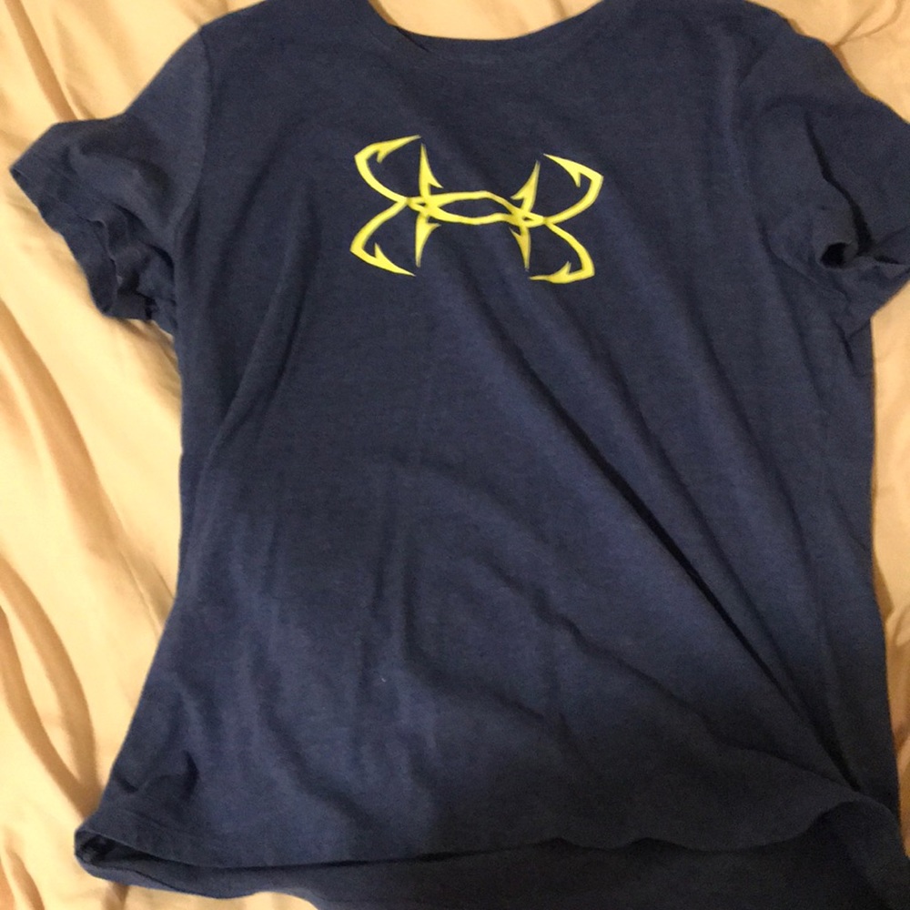 Blue and green under armour